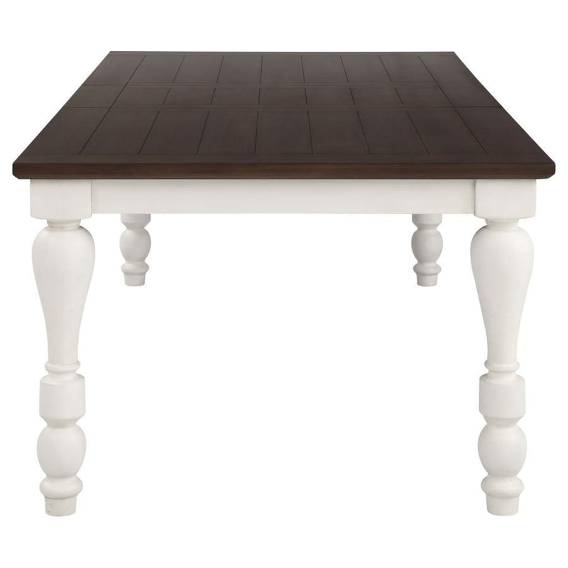 Madelyn - Extension Leaf Dining Table - Coastal White - Atlantic Fine Furniture Inc