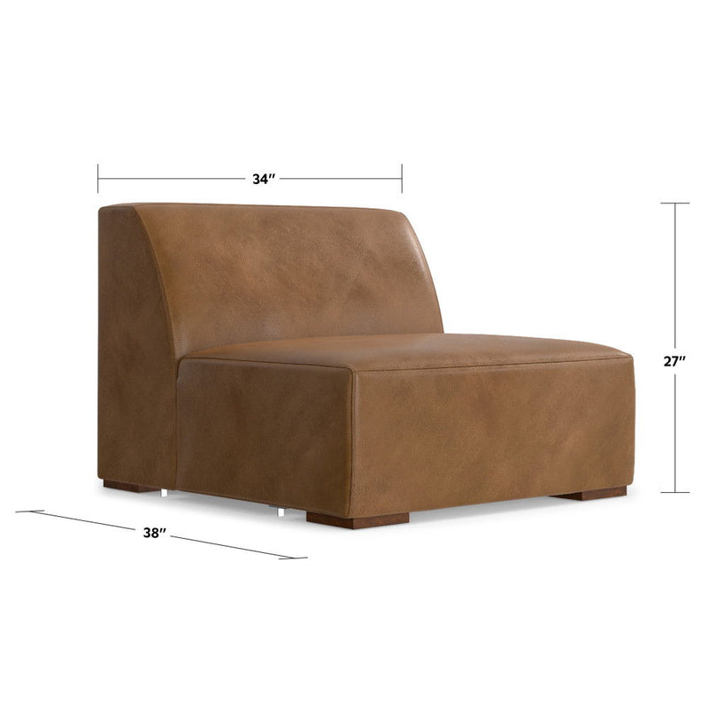 Rex - Center Sofa Module - Brown