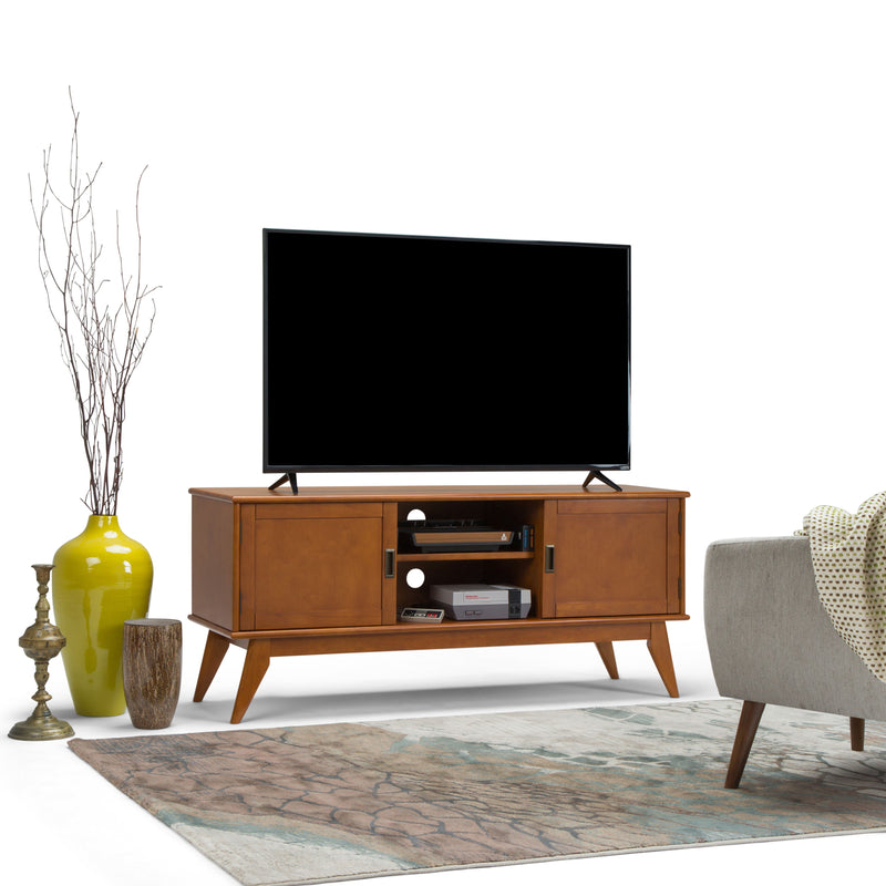 Draper - Handcrafted Mid Century Low TV Media Stand