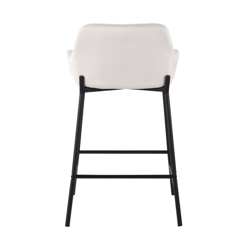 Daniella - Industrial Fixed Height Counter Stool (Set of 2)