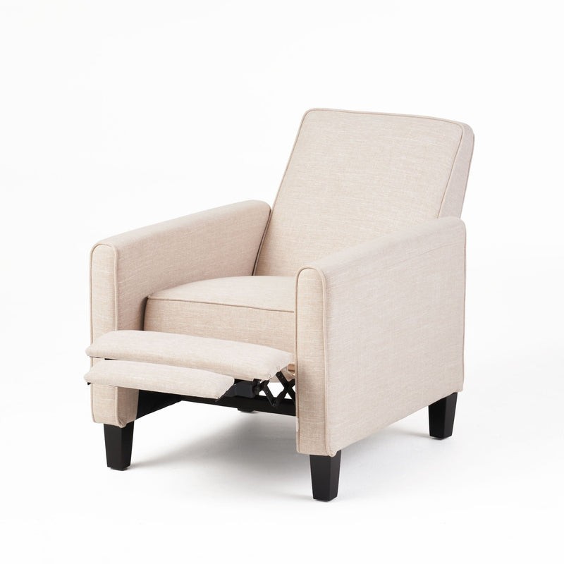 Linen Push Back Chair For Elegant Home