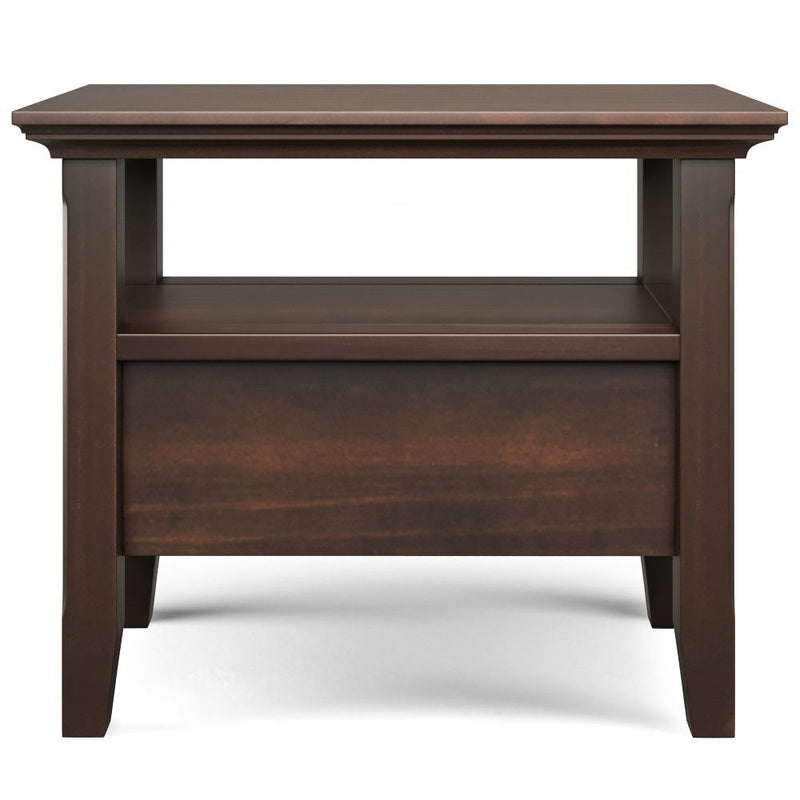 Acadian - Narrow Side Table With Drawer - Brown