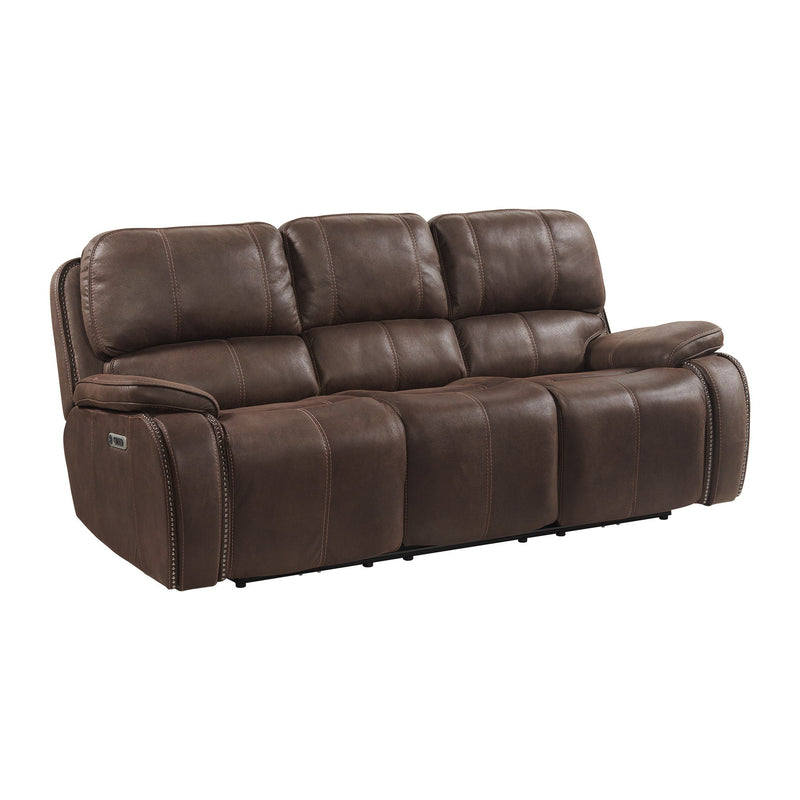 Atlantis - Power Motion Sofa With Power Headrest - Heritage Coffee