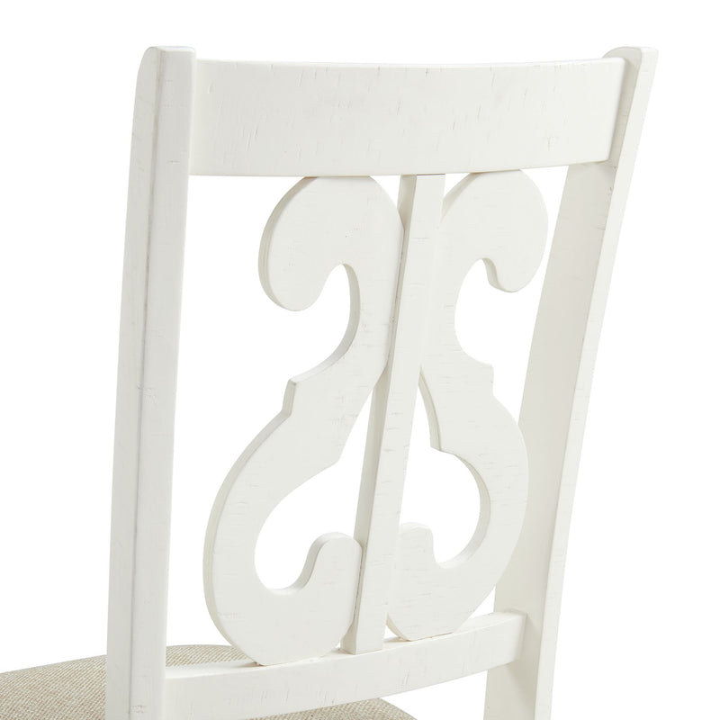 Stone - Wooden Swirl Back Side Chair (Set of 2)