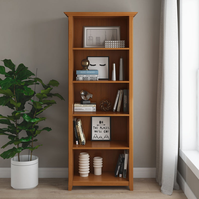 Amherst - 5 Shelf Bookcase - Light Golden Brown