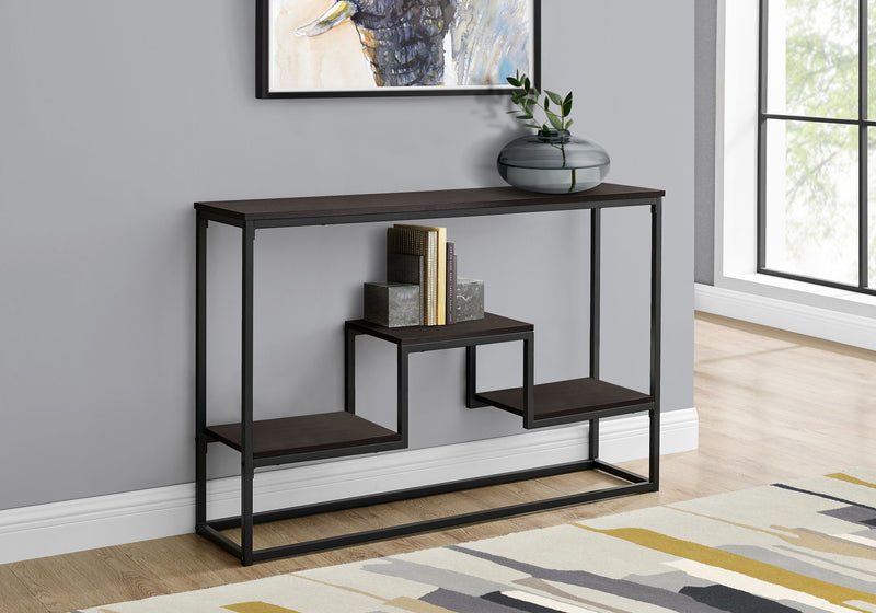 Accent Console Table For Entryway, Multi-Tier Design