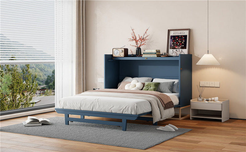 Murphy Bed With Iron Legs, Modern Design