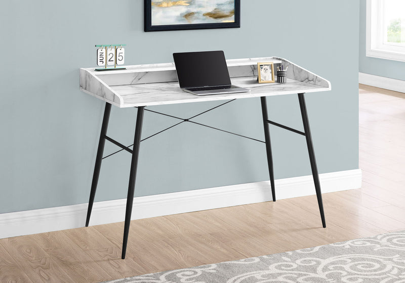 Computer Desk For Home Office, Laptop Storage Shelves, Contemporary & Modern