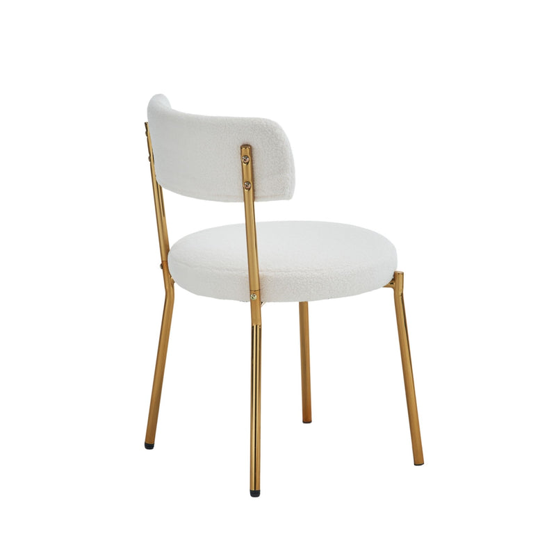 Mid-Century Modern Dining Chairs - Gold Legs