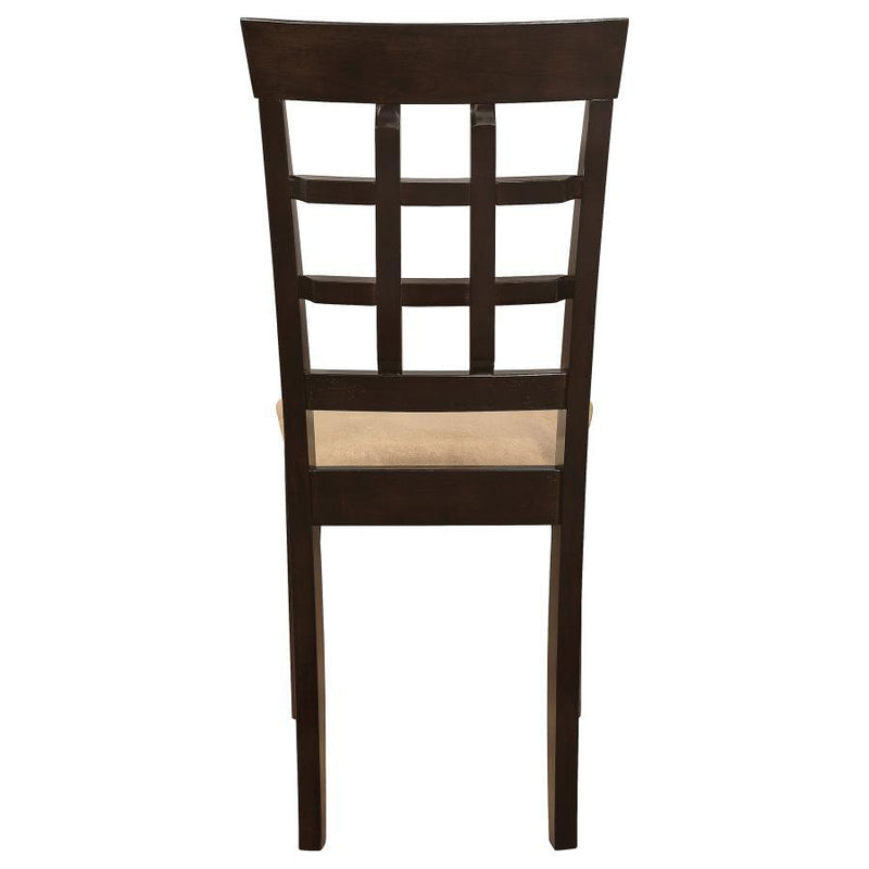 Gabriel - Lattice Back Side Chairs (Set of 2) - Cappuccino