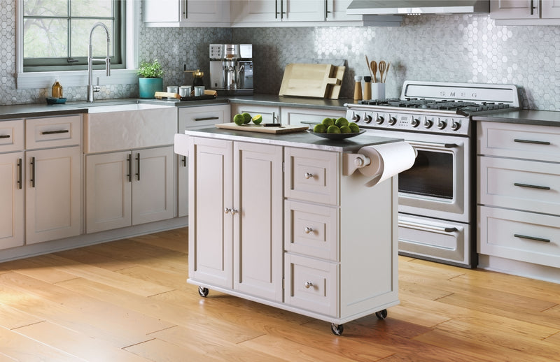 Dolly Madison - Kitchen Cart - Wood - White