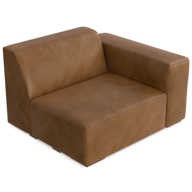 Rex - Right Arm Sofa Module - Brown