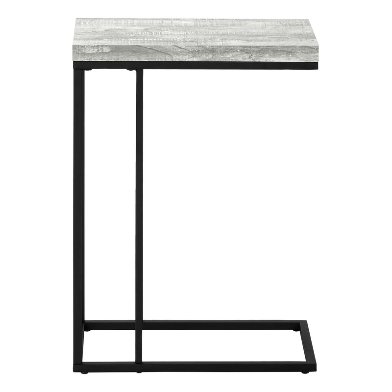 Accent Table, C - Shaped, Tempered Glass, Stylish Design Contemporary & Modern