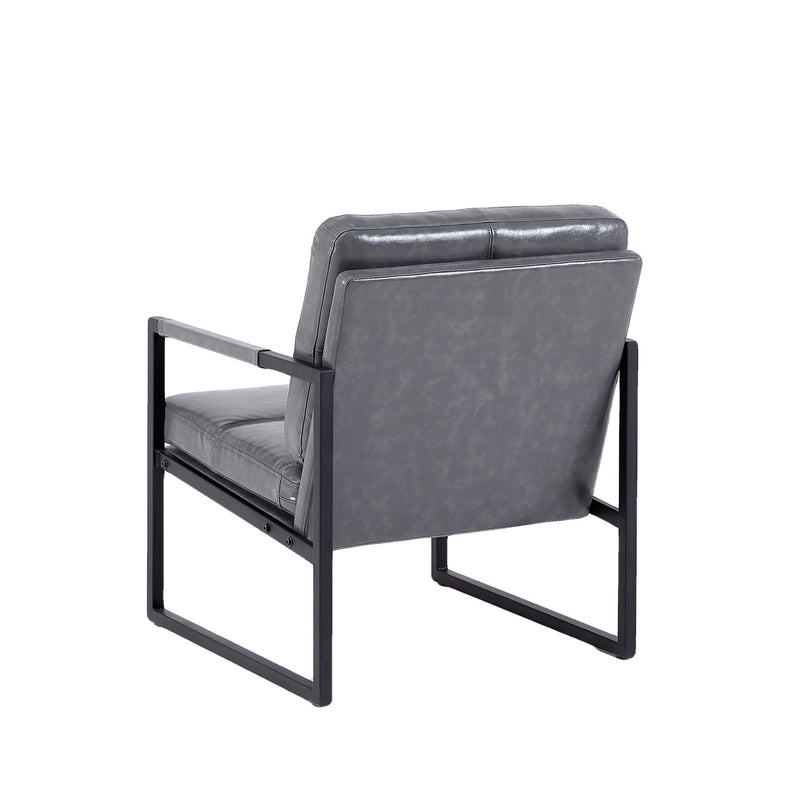 PU Leather Leisure Metal Frame Recliner Chair For Living Room And Bedroom Furniture