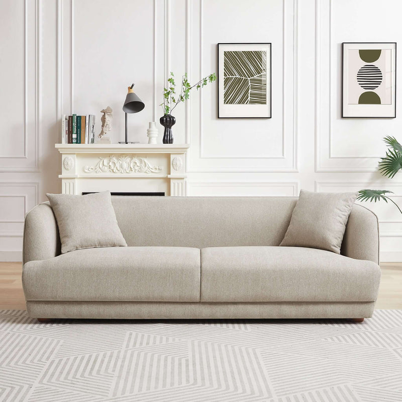 Larisa - Mid-Century Modern Linen Sofa