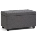 Darcy - Upholstered Storage Ottoman Bench