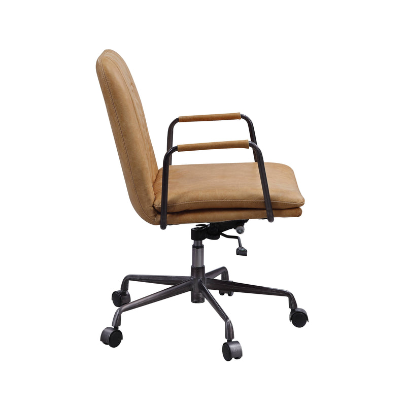 Eclarn - Top Grain Leather Office Chair - Brown