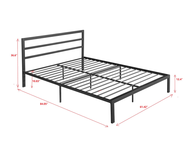 Metal Bed Frame With Headboard