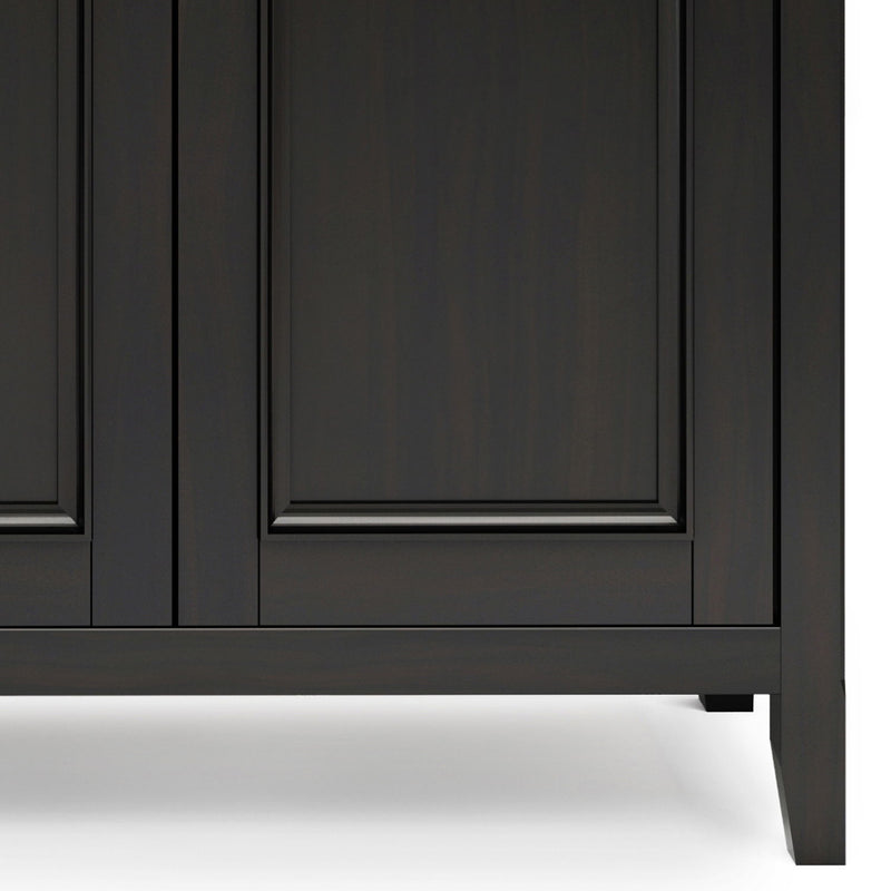 Amherst - Wide 4 Door Storage Cabinet - Hickory Brown