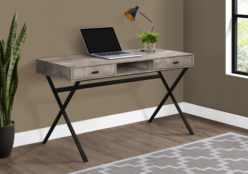 Computer Desk For Home Office, Laptop, Storage Drawers, Glossy Contemporary & Modern