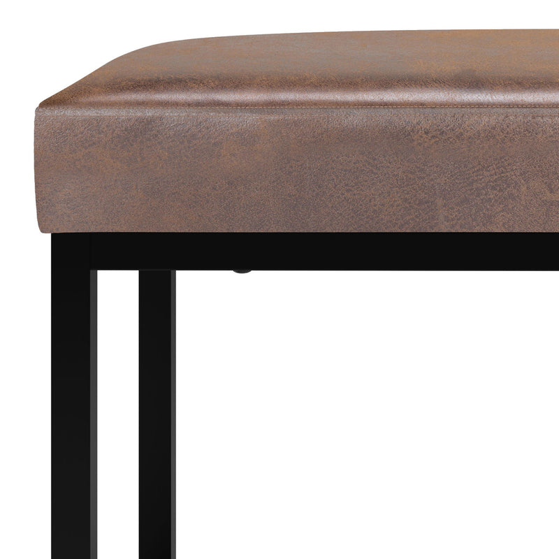 Reynolds - Small Bench - Distressed Chestnut Brown