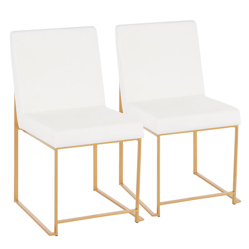 Fuji - Contemporary Stylish Frame, High Back Dining Chair (Set of 2)