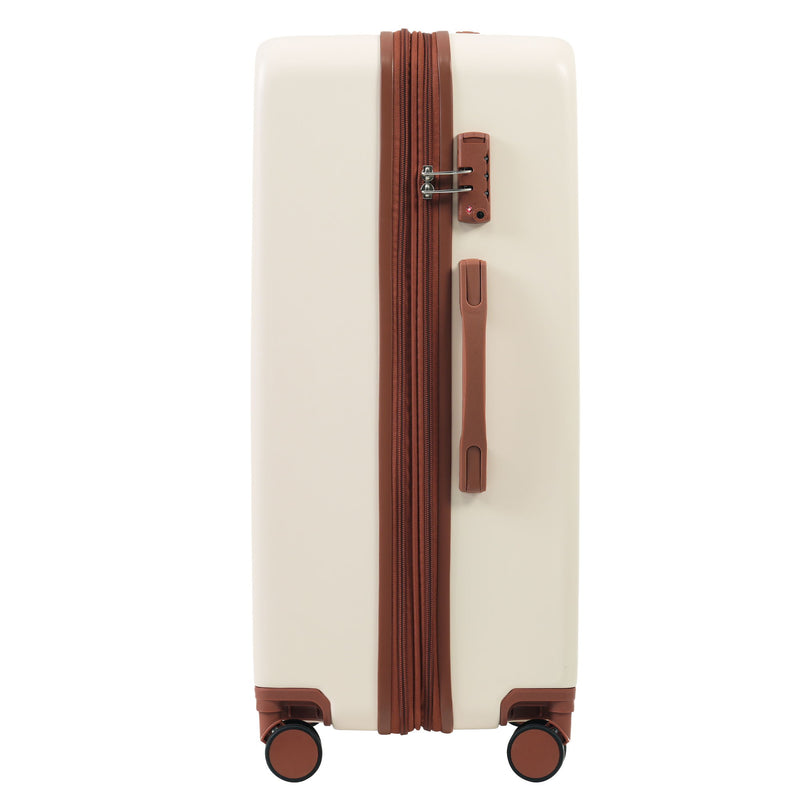 Hardshell Luggage Sets 3 Pieces Contrast Color Suitcase With Spinner Wheels And Tsa Lock 20" 24" 28" Available