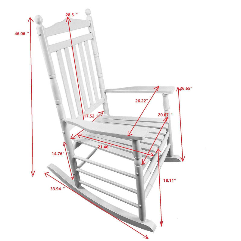 Balcony Porch Adult Rocking Chair