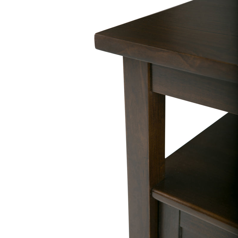 Warm Shaker - End Table - Tobacco Brown