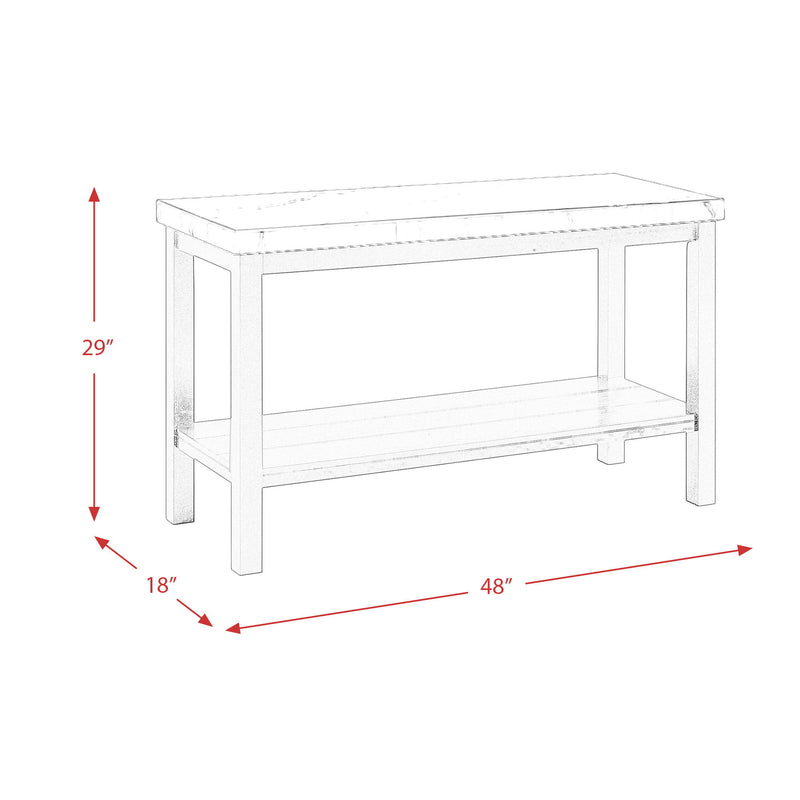 Marcello - With White Top - Sofa Table