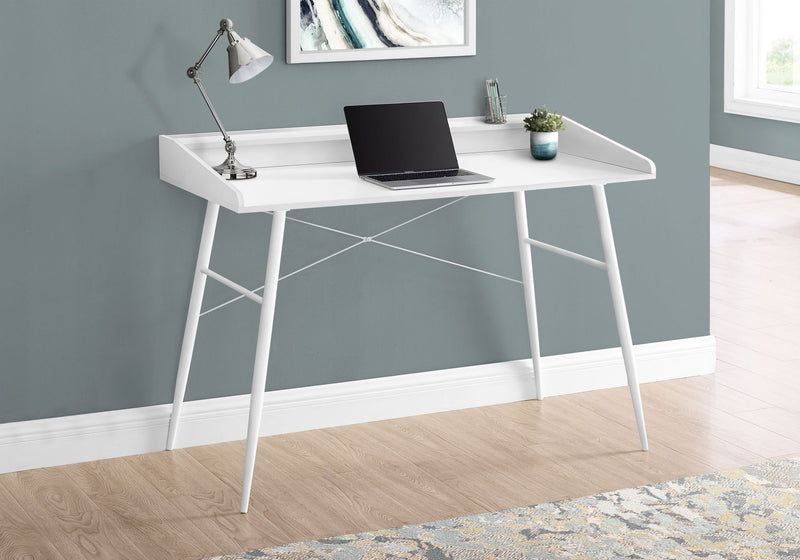 Computer Desk For Home Office, Laptop Storage Shelves, Contemporary & Modern