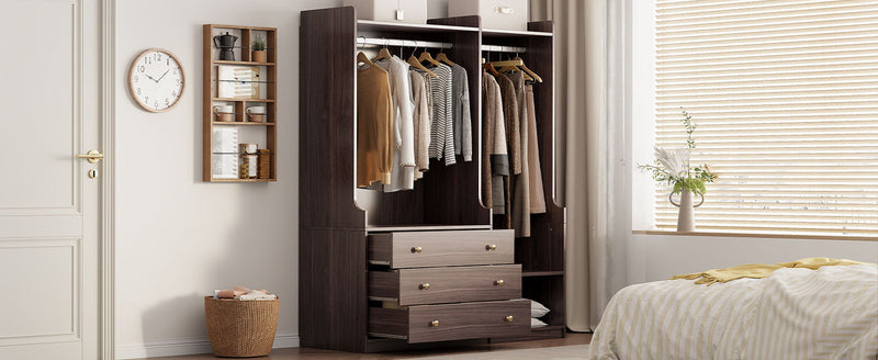 Open Wardrobe Storage For Bedroom