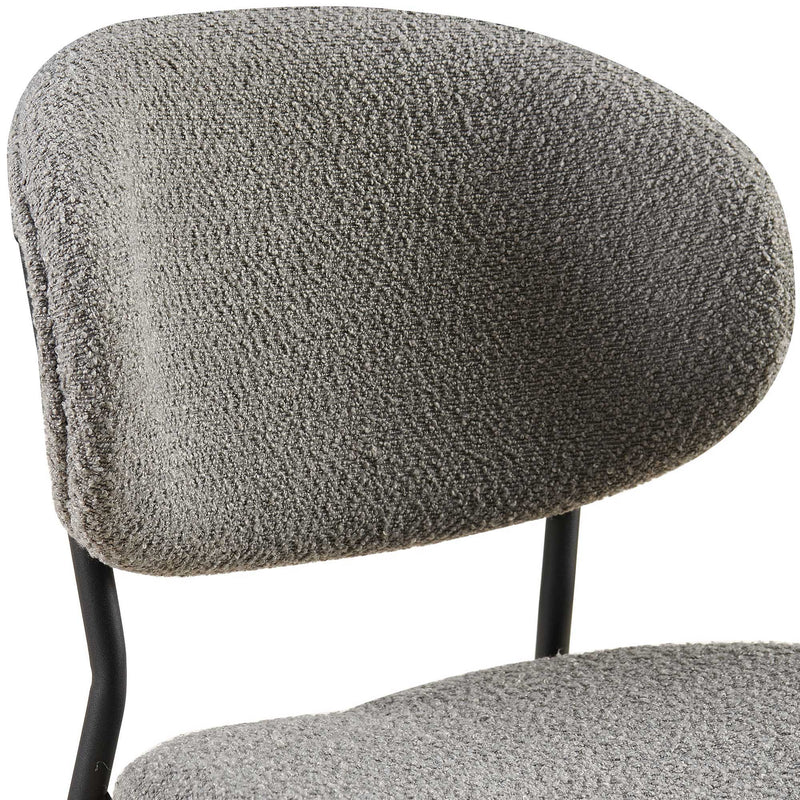 Boucle Dining Chairs, Dining Chairs With Metal Legs For Dining Room, Kitchen, Living Room