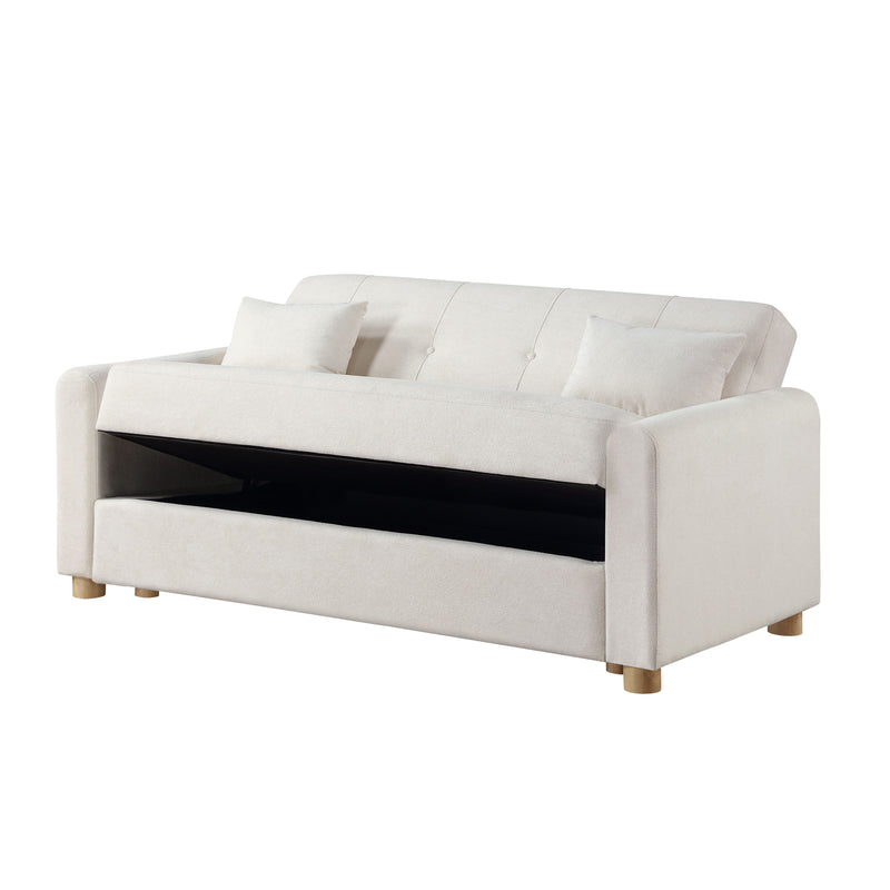 Thomas - 66" Convertible Sleeper Loveseat with Storage