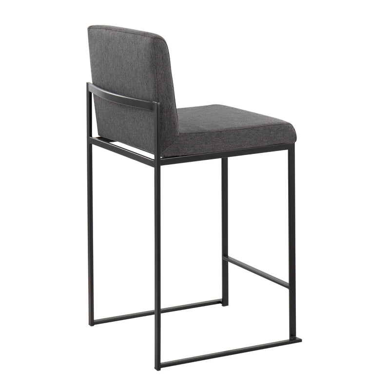 Fuji - Contemporary Modern Elegance, High Back Counter Stool