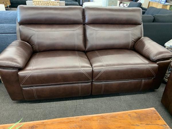 Sterling Power Brown Air Leather 3 Seater