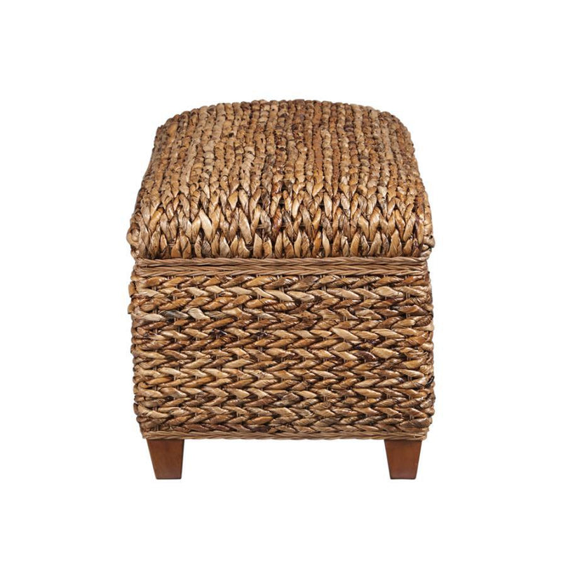 Laughton - Hand-Woven Banana Leaf Storage Trunk - Amber - Atlantic Fine Furniture Inc