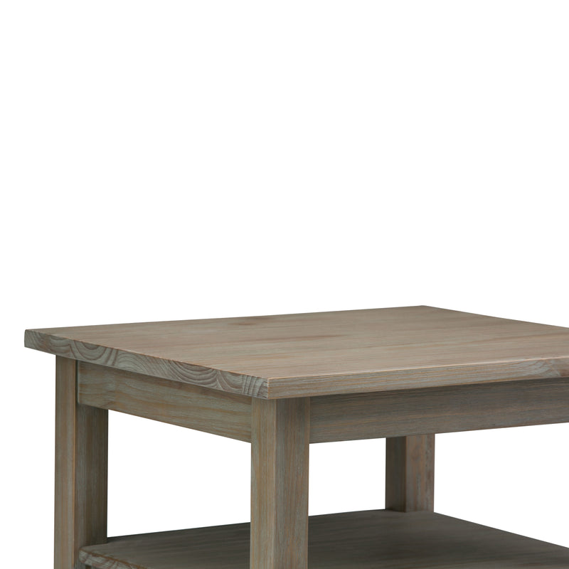 Warm Shaker - End Table - Distressed Gray