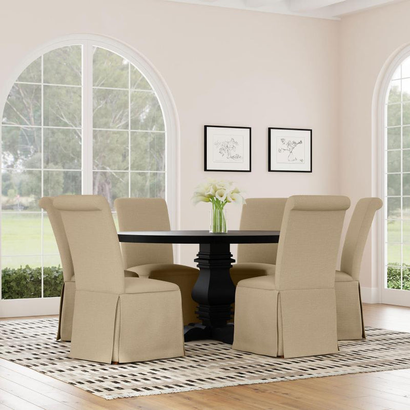 Shawna - Upholstered Skirted Dining Chair (Set of 2)