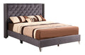 Julie - Upholstered Bed With Faux Diamonds