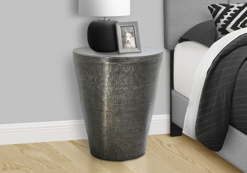 Drum Accent Side Table, Elegant Design