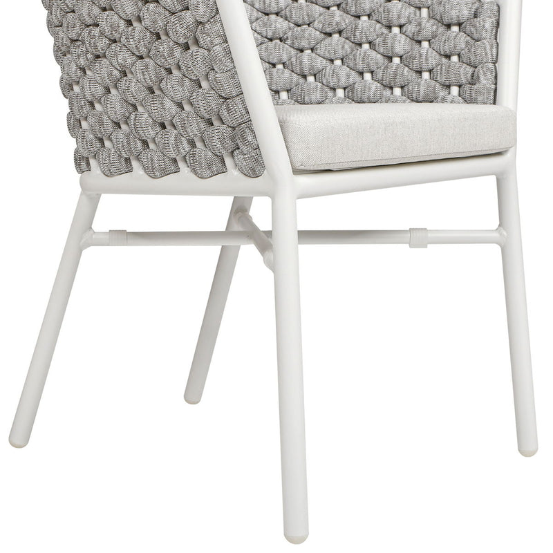 Rowan - Rope Barrel Back Patio Dining Chairs (Set of 2) - Optic White