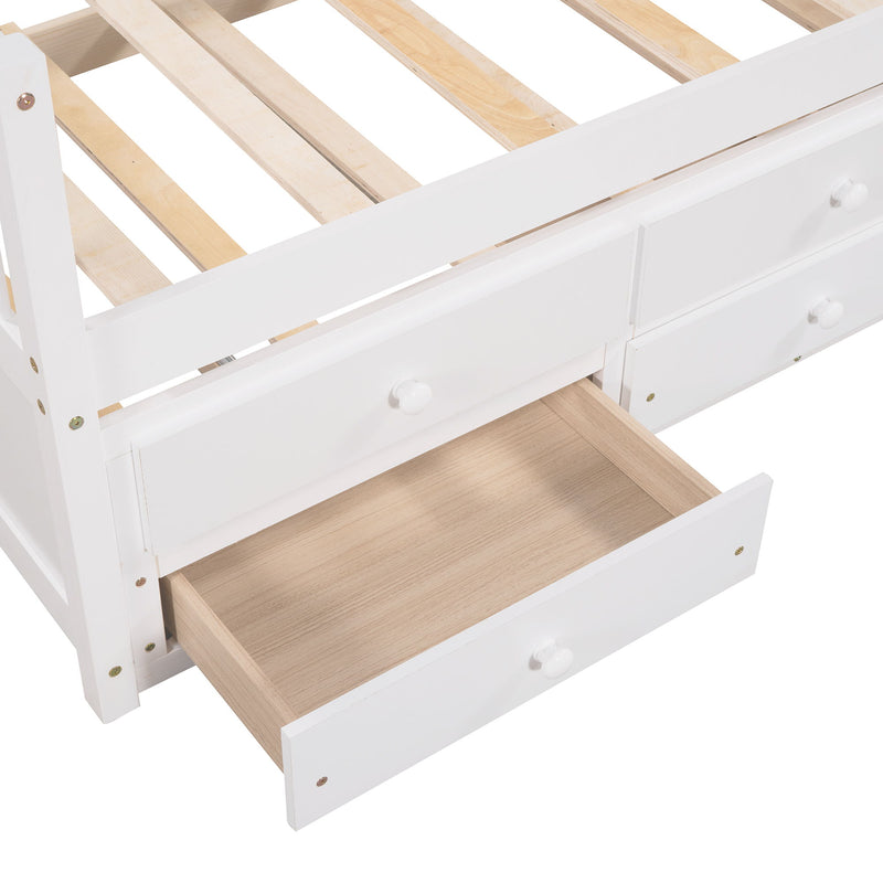 Twin Size Daybed With Trundle And Drawers