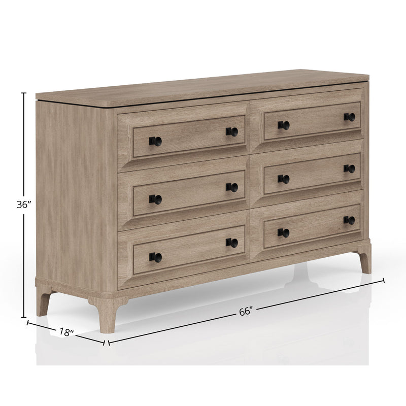 Queen Canopy Bedroom Set With A 2 Drawer Nightstand A Modern Dresser With Poster Mirror And A Door Chest - Sand