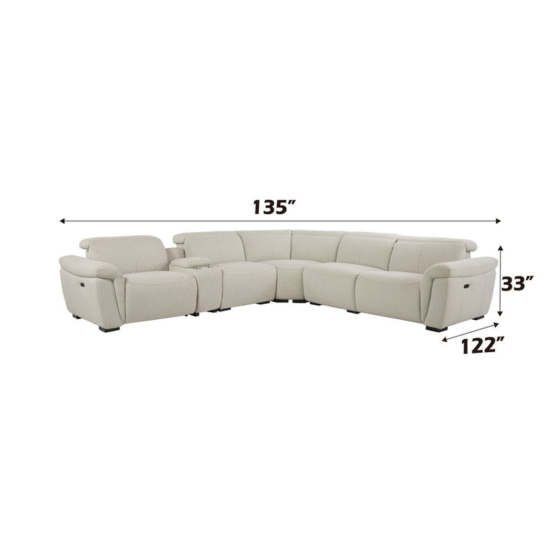 Dayana - Power Motion Sectional Sofa - Beige