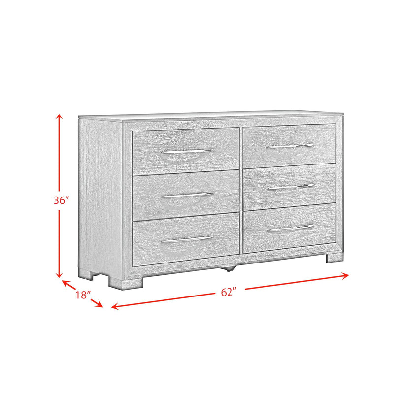 Allan - 6-Drawer Dresser - Black