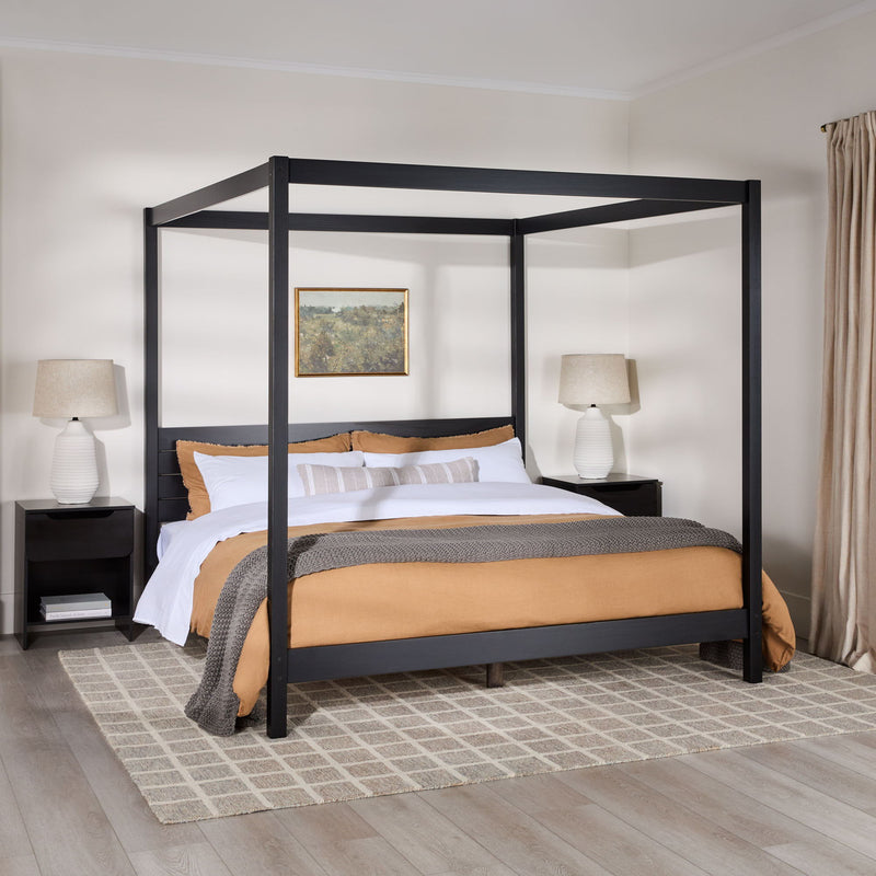 Canopy Bed Frame Modern Minimalist Boho