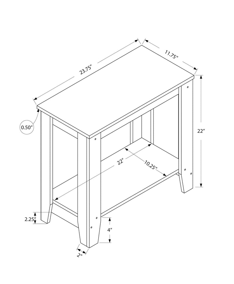 Accent Table, Side Transitional, Elegant Design