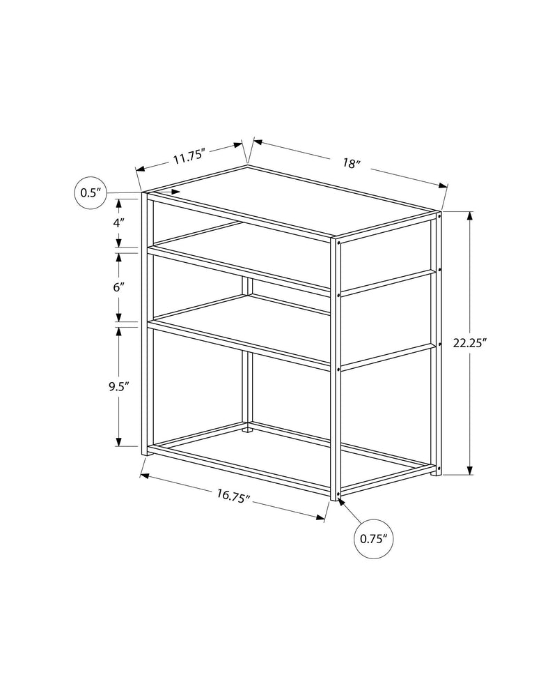 Accent Table, Side Modern - Taupe