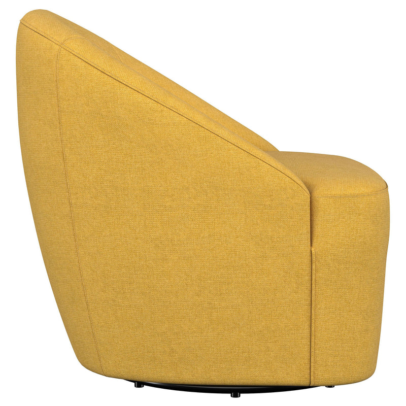 Leon - Upholstered Barrel Accent Swivel Chair